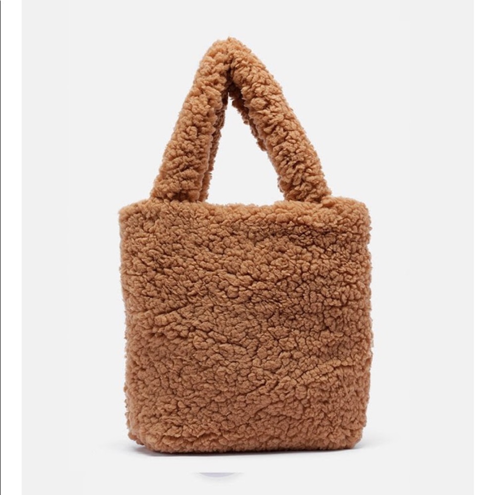 teddy fluffy carry bag